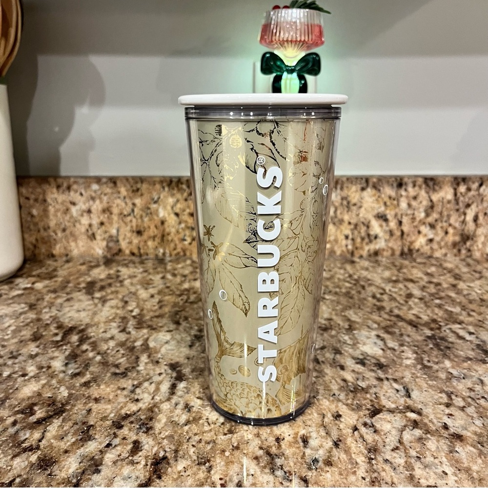 New Starbucks Philippines Gold White Whale Siren Cold Cup Asia Overseas